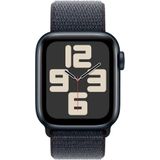 Apple Watch SE (GPS) 40mm Aluminiumgehäuse mitternacht, Sport Loop Armband tinte