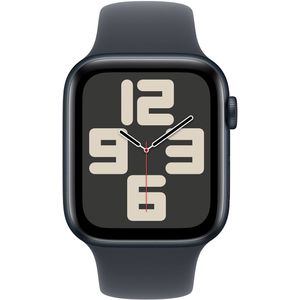 Apple Watch SE 2024 GPS 44mm Midnight Aluminium Case with Midnight Sport Band - S/M