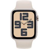 0 Apple Watch SE (GPS) 44mm Aluminiumgehäuse polarstern, Sportarmband polarstern (S/M)