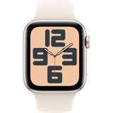 Apple Watch SE (GPS) 44mm Aluminiumgehäuse polarstern, Sportarmband polarstern (M/L)