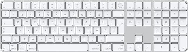 Apple - Magic Toetsenbord - Universaal USB + Bluetooth - QWERTZ Duits - Wit