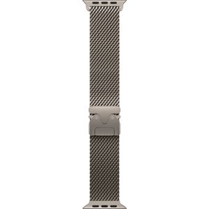 Apple Watch 49mm Titanium Milanese Loop Large Natural