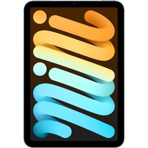 Apple iPad mini (A17 Pro): 8,3-inch, 128 GB Liquid Retina-display, 6E Wi-Fi en 5G-mobiele connectiviteit, 12 MP camera's voor/achter, Touch ID, batterijduur van één dag, blauw