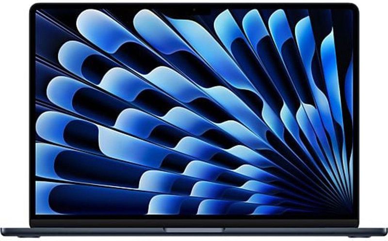 Apple MacBook Air 15 inch laptop met M4-chip: ontworpen voor Apple Intelligence, 15,3 inch Liquid Retina-display, 16 GB uniform geheugen, 512 GB SSD-opslag; middernacht; NL