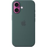 Apple Silicone Backcover MagSafe voor de iPhone 16 Lake Green