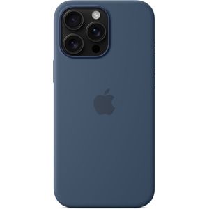 Apple Silicone Backcover MagSafe voor de iPhone 16 Pro Max Denim