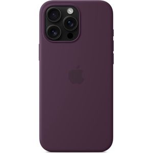 Apple Silicone Backcover MagSafe voor de iPhone 16 Pro Max Plum