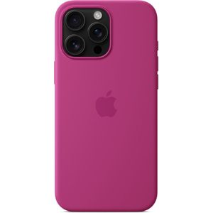 Apple Silicone Backcover MagSafe voor de iPhone 16 Pro Max Fuchsia