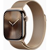 Apple Watch Series 10 Titan Gold (GPS + Cellular) 46mm (Milanaise Armband gold) S/M