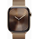 Apple Watch Series 10 Titan Gold (GPS + Cellular) 46mm (Milanaise Armband gold) S/M