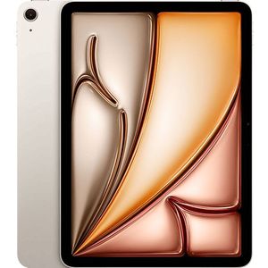 Apple iPad Air 11‑inch met M3‑chip: Liquid Retina-display, 1 TB, 12‑MP camera aan de voor -en achterkant, wifi 6E + 5G mobiel internet, gemaakt voor Apple Intelligence, Touch ID – Sterrenlicht