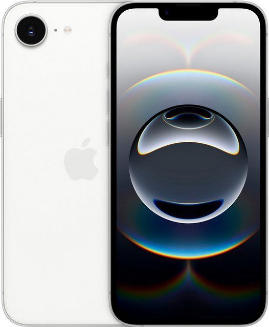 Apple iPhone 16e 256 GB: Gemaakt voor Apple Intelligence, A18-chip, buitengewone batterijduur, 48-MP Fusion-camera, 6,1‑inch Super Retina XDR‑display; Wit