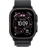 Apple - Watch Ultra 3 - Smartwatch - 49mm - Zwart Titanium Behuizing - Zwart Alpine Loop Large