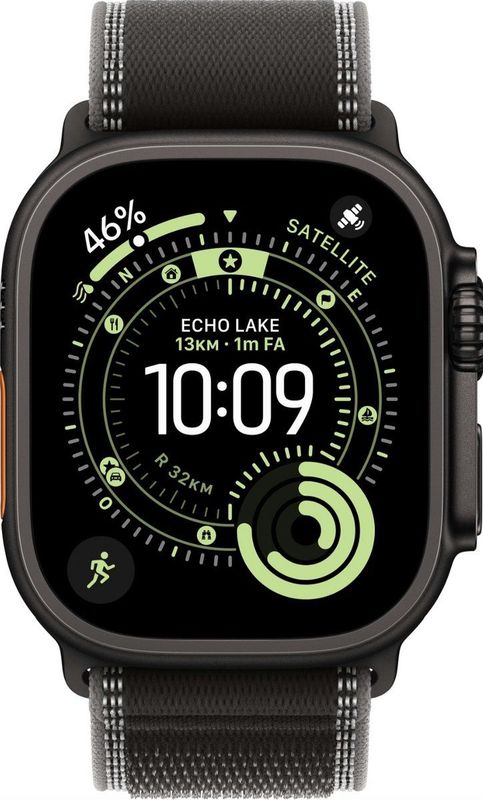 Apple - Watch Ultra 3 - Smartwatch - 49mm - Zwart - Titanium Behuizing