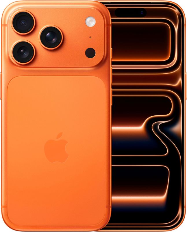 Apple - iPhone 17 Pro - Mobiele Telefoon - Zilver - 6,3 inch Display 256 GB Oranje