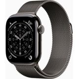 Apple Watch Series 11 - Slate - GPS + Cellular - 46mm Titanium Behuizing - Milanese Loop M/L
