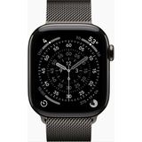 Apple Watch Series 11 - Slate - GPS + Cellular - 46mm Titanium Behuizing - Milanese Loop M/L