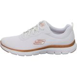 Skechers - Flex Appeal 4.0 - Sportieve Vetersneaker - Zwart - Mesh