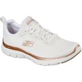 Skechers - Flex Appeal 4.0 - Sportieve Vetersneaker - Zwart - Mesh