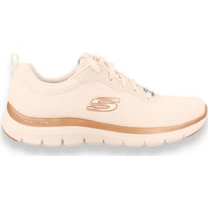 Skechers - Flex Appeal 4.0 - Sportieve Vetersneaker - Zwart - Mesh