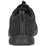 Skechers Dames Arch Fit Refine Lavish Wish Sneaker, Zwart ontworpen gebreide zwarte rand, 41 EU