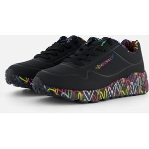 Skechers - Hartjesmotief - Sneakers - Metallic - DuraLeather