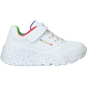 Skechers Uno Lite Rainbow Specks meisjes sneakers - Wit - Extra comfort - Memory Foam - Maat 31