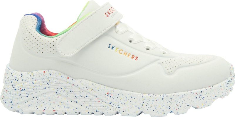 Skechers - Uno Lite-Rainbow Specks - Sneakers - White - Synthetisch - Air-Cooled Memory Foam