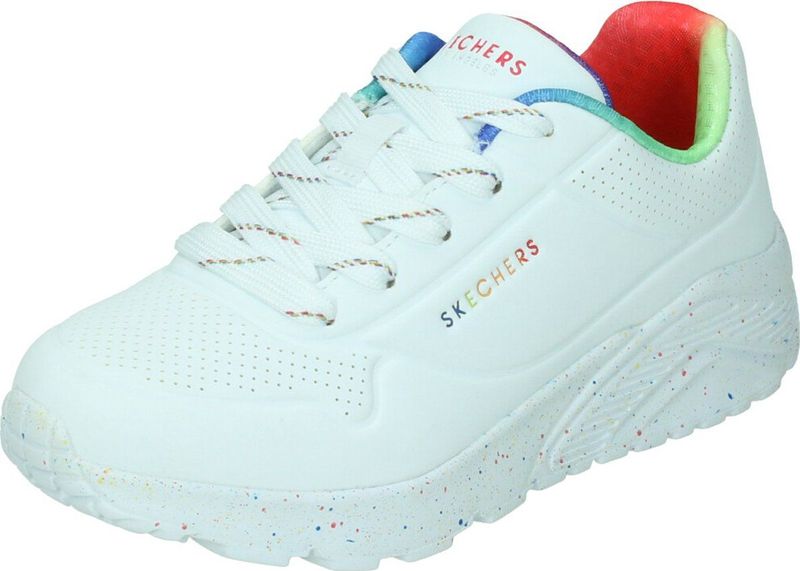 Skechers - Uno Lite Rainbow Speckle - Sneakers - Wit