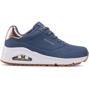 Skechers - Uno-Shimmer Away - Sneakers - Blauw - Imitatieleer