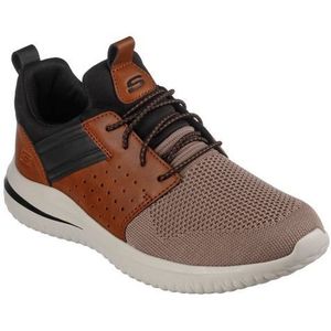 Skechers 210238 Brtn Sneakers voor heren, Bruin Tan Gebreid Mesh W Synthetisch, 45 EU