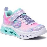 Skechers Flutter Heart Lights meisjes sneaker - Licht blauw - Maat 27