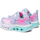 Skechers Flutter Heart Lights meisjes sneaker - Licht blauw - Maat 27