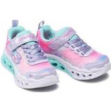 Skechers Flutter Heart Lights meisjes sneaker - Licht blauw - Maat 27