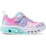 Skechers Flutter Heart Lights meisjes sneaker - Licht blauw - Maat 27
