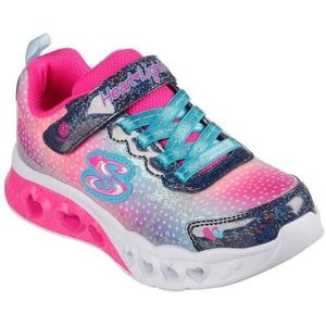 Skechers Flutter Heart Lights sneakers blauw/roze - Dames - Maat 30