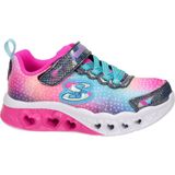 Skechers Flutter Heart Lights meisjes sneaker - Licht blauw - Maat 27