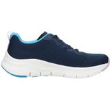 Skechers Arch Fit Infinity Cool Sneaker voor dames, Navy Mesh Multi Trim, 41 EU