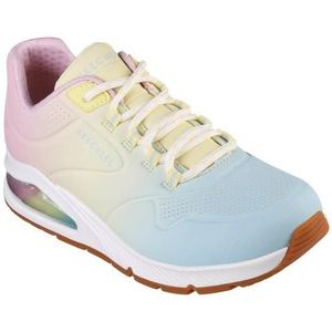 Skechers UNO 2-Color Waves Sneakers voor dames, wit, 38 EU