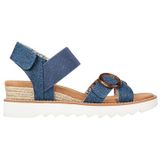 Skechers Desert Kiss Hi Sandalen Hak - blauw - Maat 38