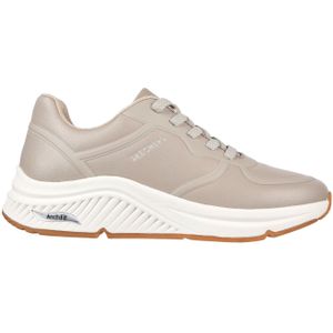 Skechers, Schoenen, Dames, Beige, 40 EU, Leer, Arch Fit Sneakers voor vrouwen