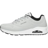 Skechers Uno Stand On Air heren Trainers Laag-top, Light Gray Durabuck Black Trim, 44 EU