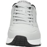 Skechers Uno Stand On Air heren Trainers Laag-top, Light Gray Durabuck Black Trim, 44 EU