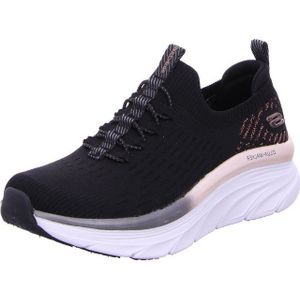 Skechers - D'lux Walker - Sneaker - Zwart - Gebreid - Lichtgewicht en Schokabsorberend