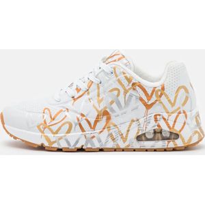 Skechers 155523/wtgd uno metallic love white/gold