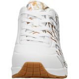 Skechers Uno-Metallic Love Dames Sneakers - Wit Goud