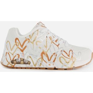 Skechers Sneaker "UNO - METALLIC LOVE", Freizeitschuh, Halbschuh, Schnürschuh mit trendigen Metallic-Print