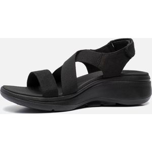 Skechers Go Walk Arch Fit Sandal - Tre Dames Sandalen - Zwart