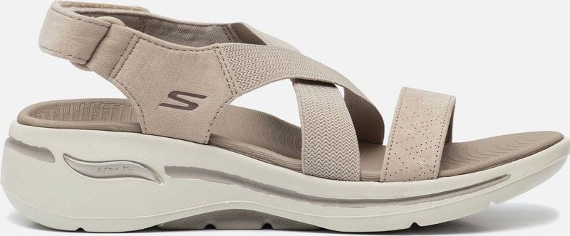 Skechers Go Walk Arch Fit Sandal - Tre Dames Sandalen - Taupe