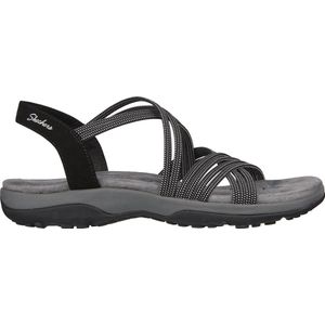 Skechers Reggae Slim - Turn It Up Dames Sandalen - Zwart